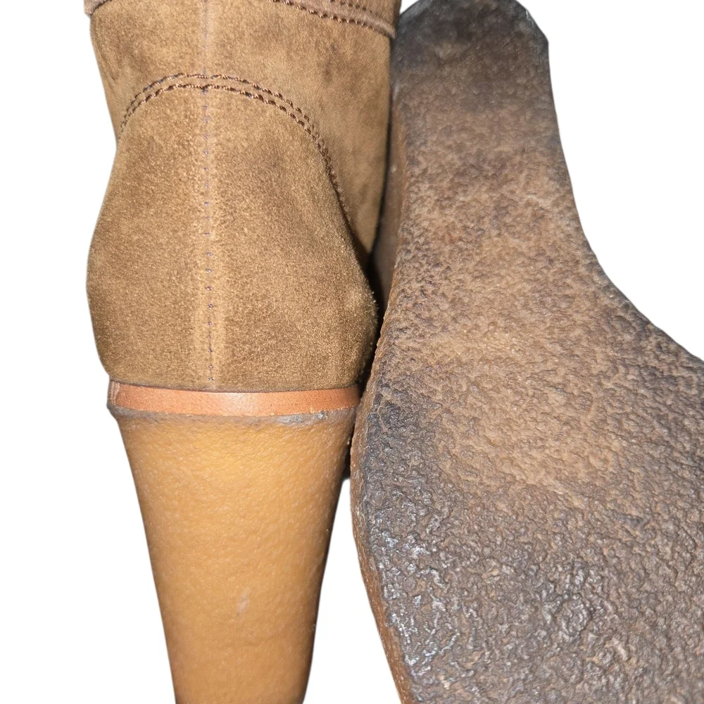 What‎ For Suede Wedge Booties – Size 39 (US 8.5–9)